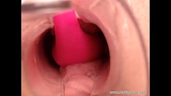 Sexy girls uses speculum and vibrator