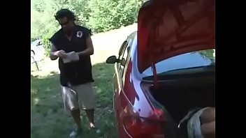 Bursting To Pee, Sexy Kidnapped Girl Can'_t Hold It Anymore In The Trunk