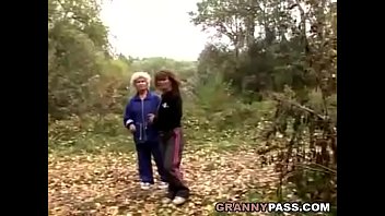 Granny Lesbian Love In The Forest
